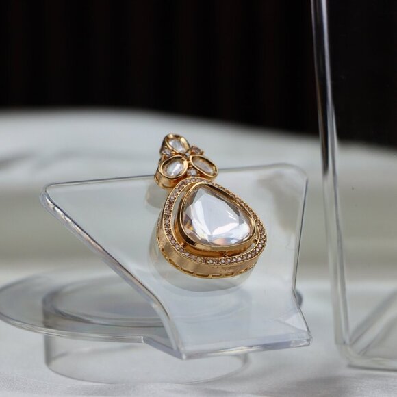 Royal Kundan Necklace & Earrings Set, JP30 - Picture 4 of 11